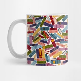 Book Stack Pattern - Bright Mug